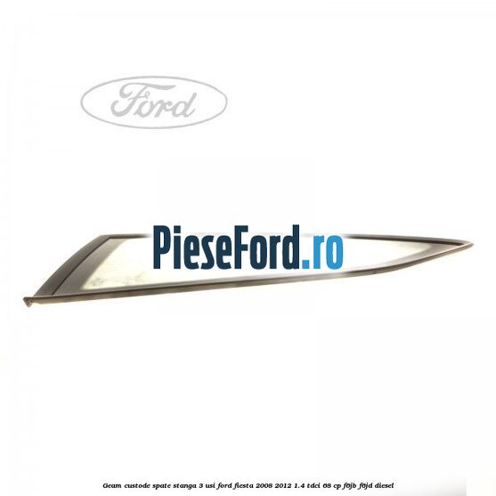 Geam custode spate stanga 3 usi Ford Fiesta 2008-2012 1.4 TDCi 68 cp Geam custode spate stanga 3 usi Ford Fiesta 2008-2012 1.4 TDCi 68 cp F6JB, F6JD diesel