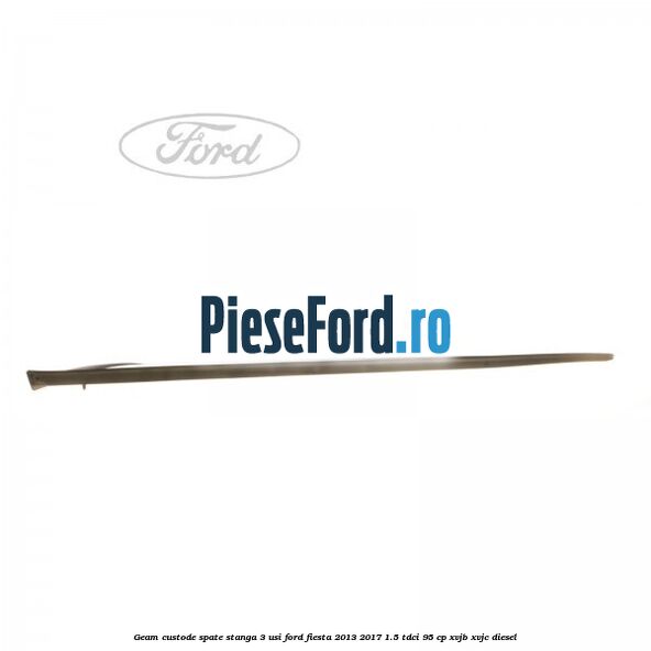 Geam custode spate stanga 3 usi Ford Fiesta 2013-2017 1.5 TDCi 95 cp XVJB, XVJC diesel