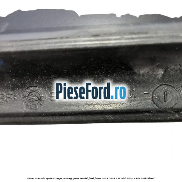 Geam custode spate stanga, Privacy Glass, combi Ford Focus 2014-2018 1.6 TDCi 95 cp T3DA, T3DB diesel