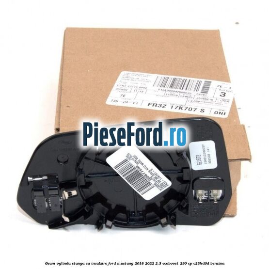 Geam oglinda stanga cu incalzire Ford Mustang 2018-2022 2.3 EcoBoost 290 cp C23HD0D benzina