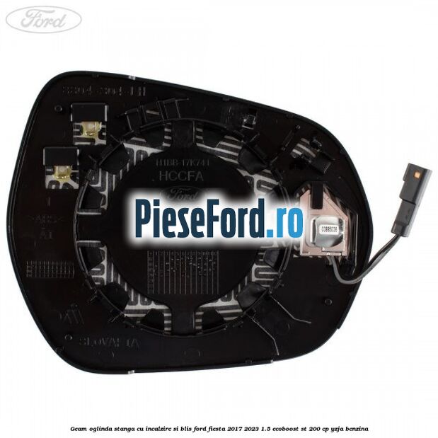 Geam oglinda stanga cu incalzire si BLIS Ford Fiesta 2017-2023 1.5 EcoBoost ST 200 cp YZJA benzina