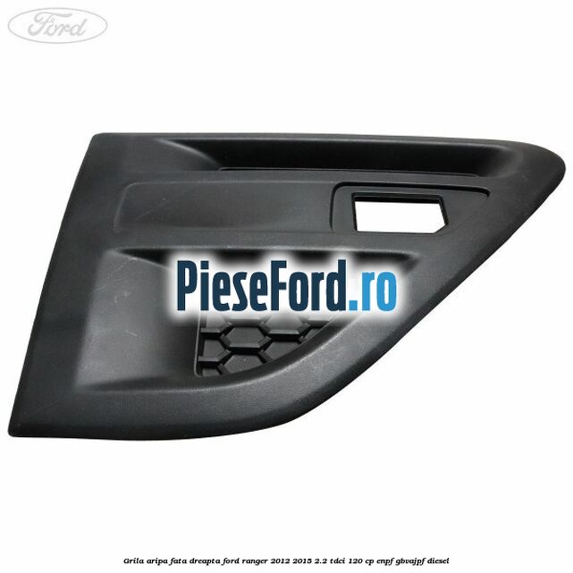 Grila aripa fata dreapta Ford Ranger 2012-2015 2.2 TDCi 120 cp ENPF, GBVAJPF diesel