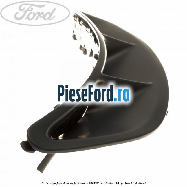 Grila aripa fata dreapta Ford S-Max 2007-2014 1.6 TDCi 115 cp T1WA, T1WB diesel
