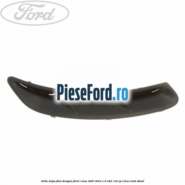 Grila aripa fata dreapta Ford S-Max 2007-2014 1.6 TDCi 115 cp T1WA, T1WB diesel
