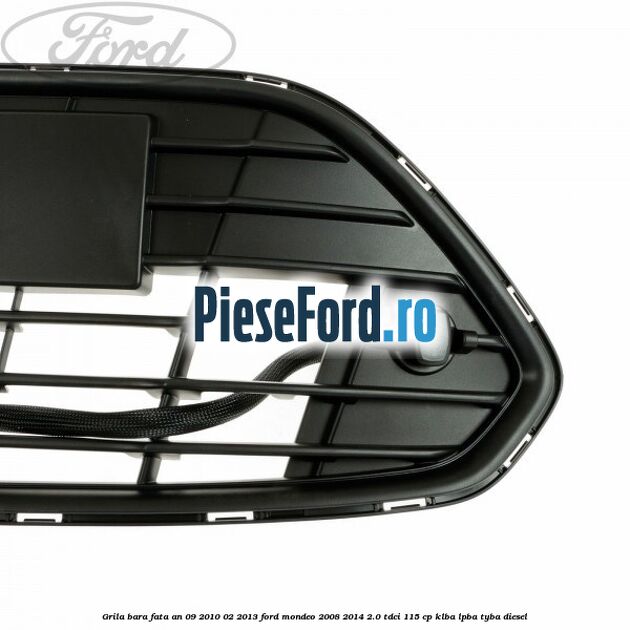 Grila bara fata an 09/2010-02/2013 Ford Mondeo 2008-2014 2.0 TDCi 115 cp Grila bara fata an 09/2010-02/2013 Ford Mondeo 2008-2014 2.0 TDCi 115 cp KLBA, LPBA, TYBA diesel