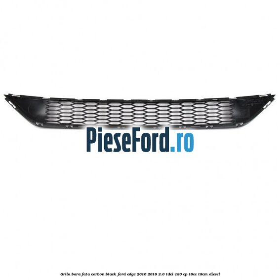 Grila bara fata carbon black Ford Edge 2016-2018 2.0 TDCi 180 cp T8CC, T8CM diesel