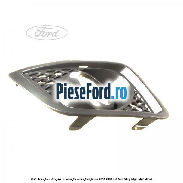 Grila bara fata dreapta cu locas far ceata Ford Fiesta 2005-2008 1.6 TDCi 90 cp