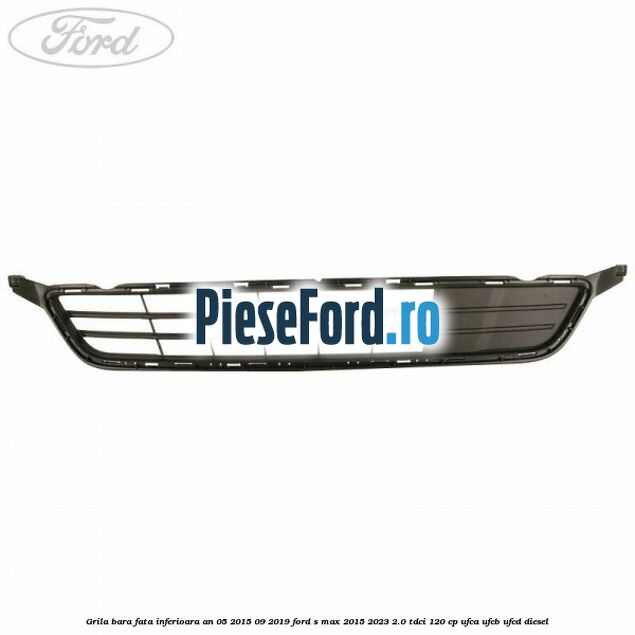Grila bara fata inferioara an 05/2015-09/2019 Ford S-Max 2015-2023 2.0 TDCi 120 cp UFCA, UFCB, UFCD diesel