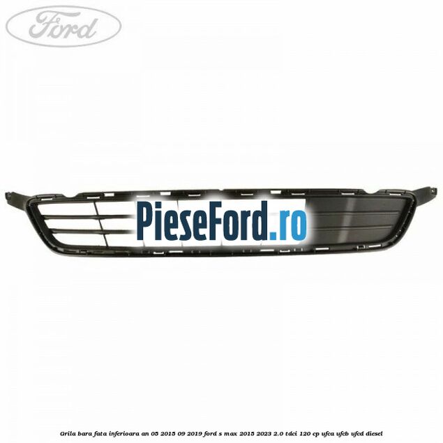 Grila bara fata inferioara an 05/2015-09/2019 Ford S-Max 2015-2023 2.0 TDCi 120 cp UFCA, UFCB, UFCD diesel