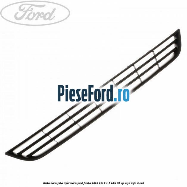 Grila bara fata inferioara Ford Fiesta 2013-2017 1.5 TDCi 95 cp