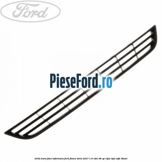 Grila bara fata inferioara Ford Fiesta 2013-2017 1.6 TDCi 95 cp