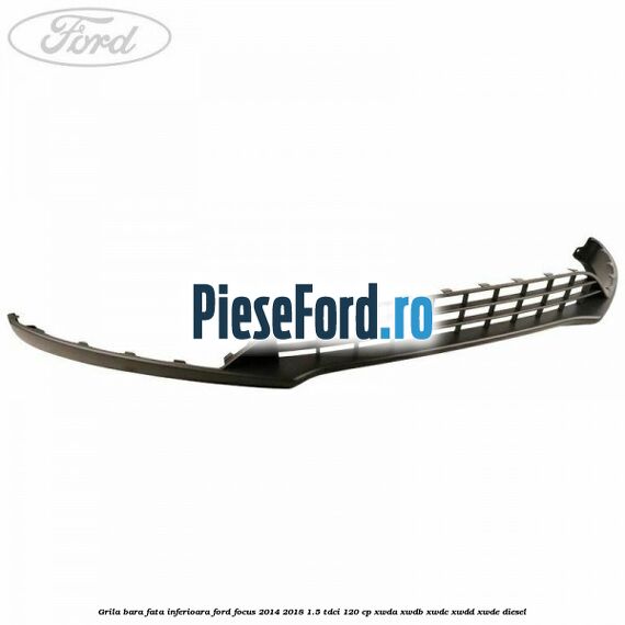 Grila bara fata inferioara Ford Focus 2014-2018 1.5 TDCi 120 cp XWDA, XWDB, XWDC, XWDD, XWDE diesel