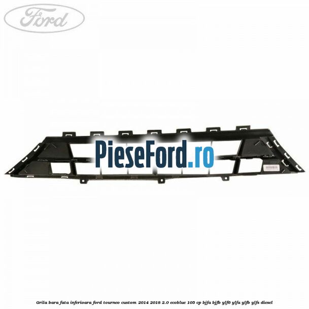 Grila bara fata inferioara Ford Tourneo Custom 2014-2018 2.0 EcoBlue 105 cp BJFA, BJFB, YLF6, YLFA, YLFB, YLFS diesel