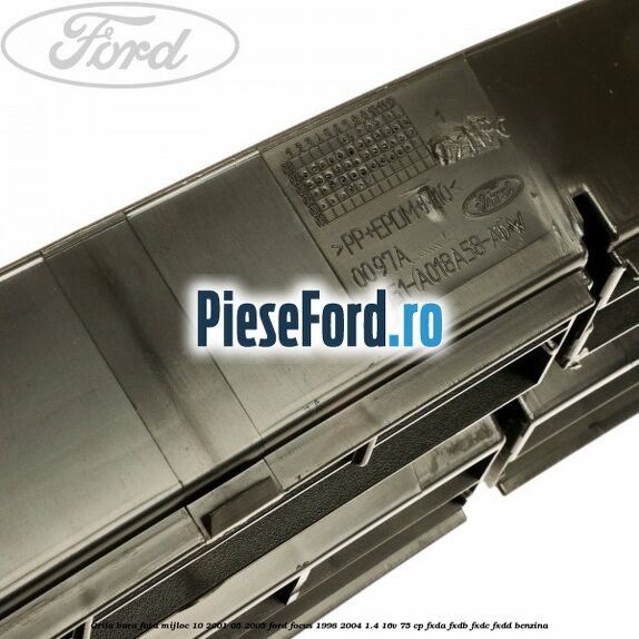 Grila bara fata mijloc 10/2001-05/2005 Ford Focus 1998-2004 1.4 16V 75 cp Grila bara fata mijloc 10/2001-05/2005 Ford Focus 1998-2004 1.4 16V 75 cp FXDA, FXDB, FXDC, FXDD benzina