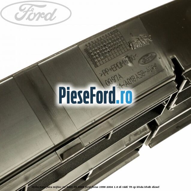 Grila bara fata mijloc 10/2001-05/2005 Ford Focus 1998-2004 1.8 DI/TDDi 75 cp BHDA, BHDB diesel