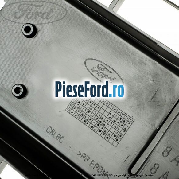 Grila bara fata mijloc fara locas cromat Ford Fiesta 2008-2012 1.4 97 cp RTJA, RTJB, SPJA, SPJC, SPJE benzina