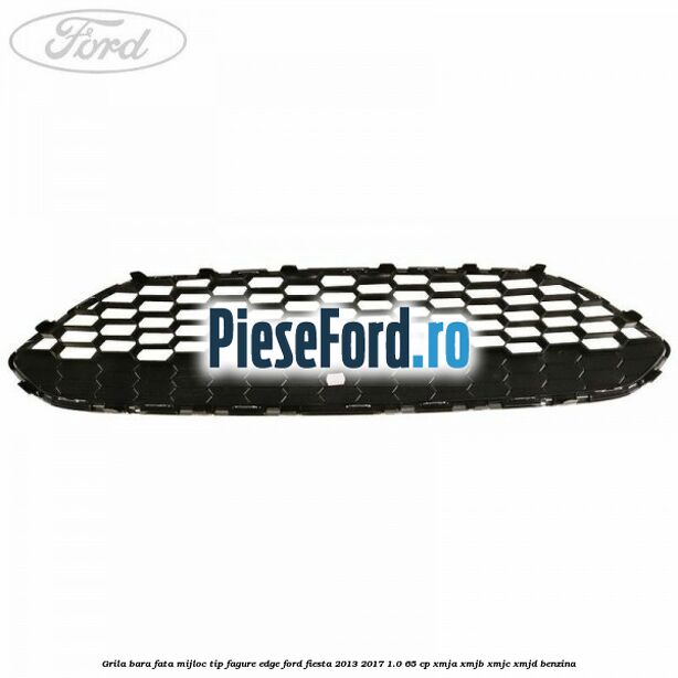 Grila bara fata mijloc tip fagure EDGE Ford Fiesta 2013-2017 1.0 65 cp XMJA, XMJB, XMJC, XMJD benzina