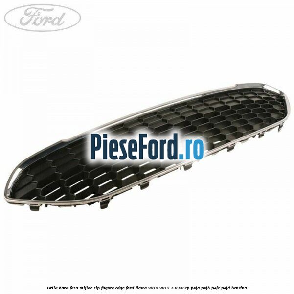 Grila bara fata mijloc tip fagure EDGE Ford Fiesta 2013-2017 1.0 80 cp P4JA, P4JB, P4JC, P4JD benzina