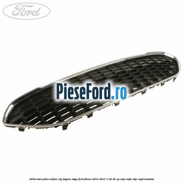 Grila bara fata mijloc tip fagure EDGE Ford Fiesta 2013-2017 1.25 82 cp SNJA, SNJB, SNJC, SNJD benzina