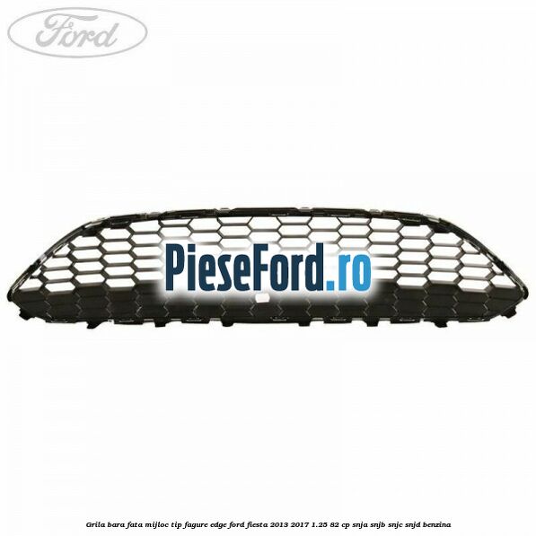 Grila bara fata mijloc tip fagure EDGE Ford Fiesta 2013-2017 1.25 82 cp SNJA, SNJB, SNJC, SNJD benzina