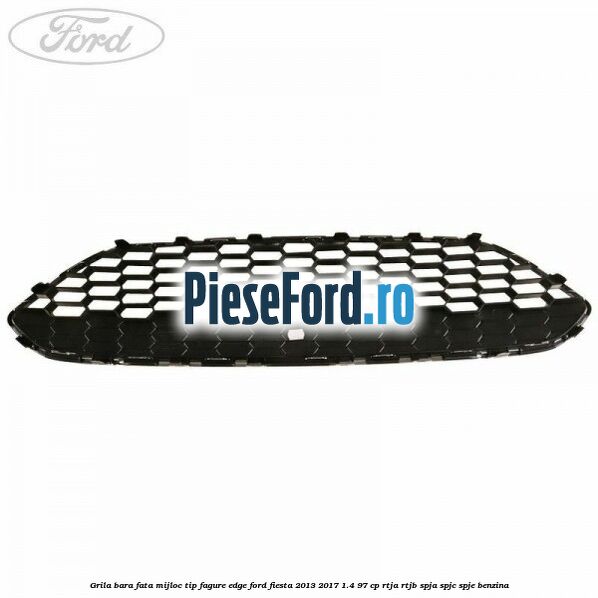 Grila bara fata mijloc tip fagure EDGE Ford Fiesta 2013-2017 1.4 97 cp RTJA, RTJB, SPJA, SPJC, SPJE benzina