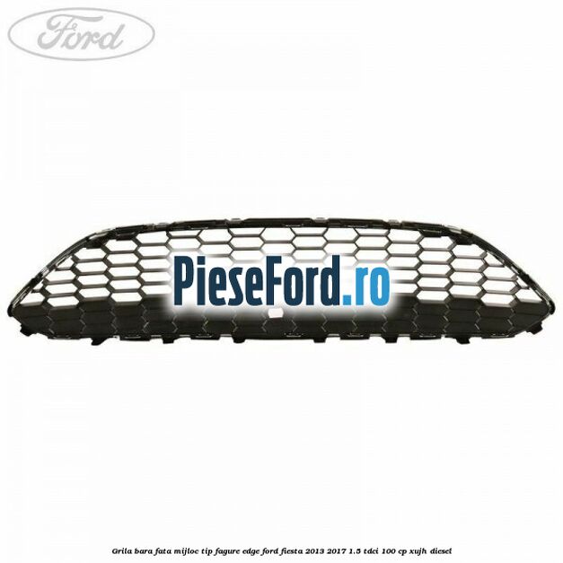 Grila bara fata mijloc tip fagure EDGE Ford Fiesta 2013-2017 1.5 TDCi 100 cp XUJH diesel