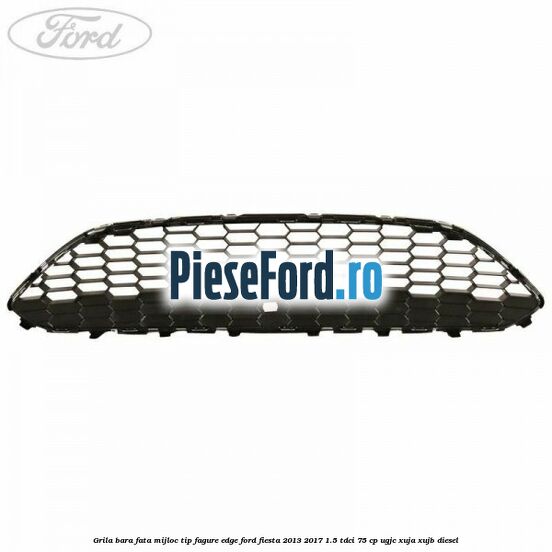 Grila bara fata mijloc tip fagure EDGE Ford Fiesta 2013-2017 1.5 TDCi 75 cp UGJC, XUJA, XUJB diesel