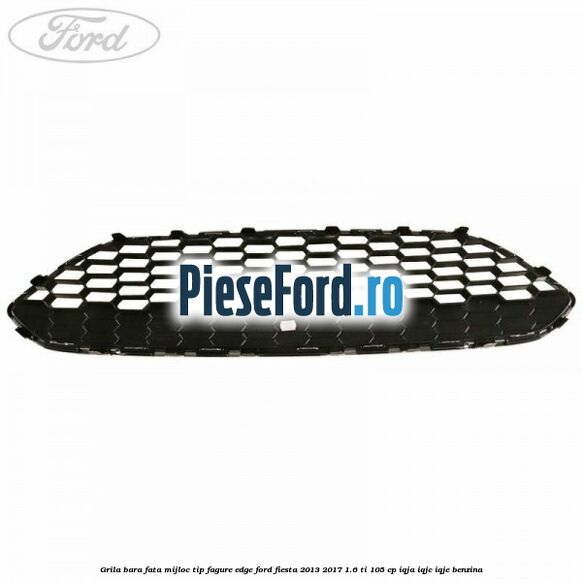 Grila bara fata mijloc tip fagure EDGE Ford Fiesta 2013-2017 1.6 Ti 105 cp IQJA, IQJC, IQJE benzina
