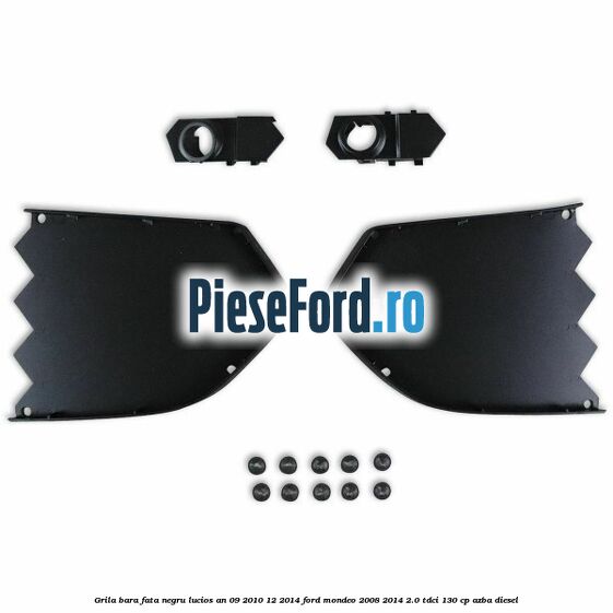 Grila bara fata negru lucios an 09/2010-12/2014 Ford Mondeo 2008-2014 2.0 TDCi 130 cp AZBA diesel