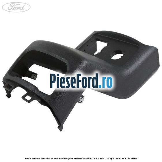 Grila consola centrala charcoal black Ford Mondeo 2008-2014 1.6 TDCi 115 cp T1BA, T1BB, T1BC diesel