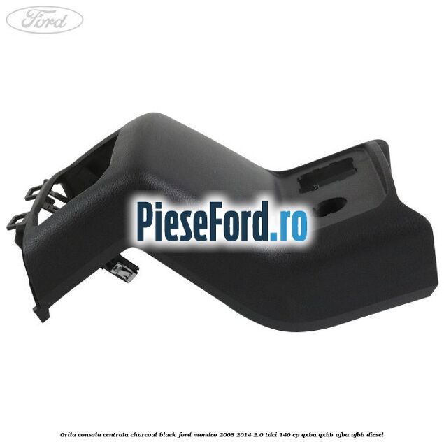 Grila consola centrala charcoal black Ford Mondeo 2008-2014 2.0 TDCi 140 cp QXBA, QXBB, UFBA, UFBB diesel