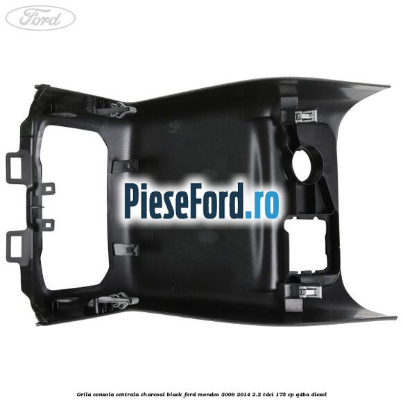 Grila consola centrala charcoal black Ford Mondeo 2008-2014 2.2 TDCi 175 cp Q4BA diesel