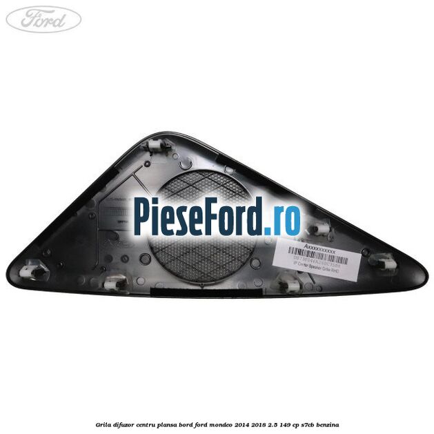 Grila difuzor centru plansa bord Ford Mondeo 2014-2018 2.5 149 cp S7CB benzina