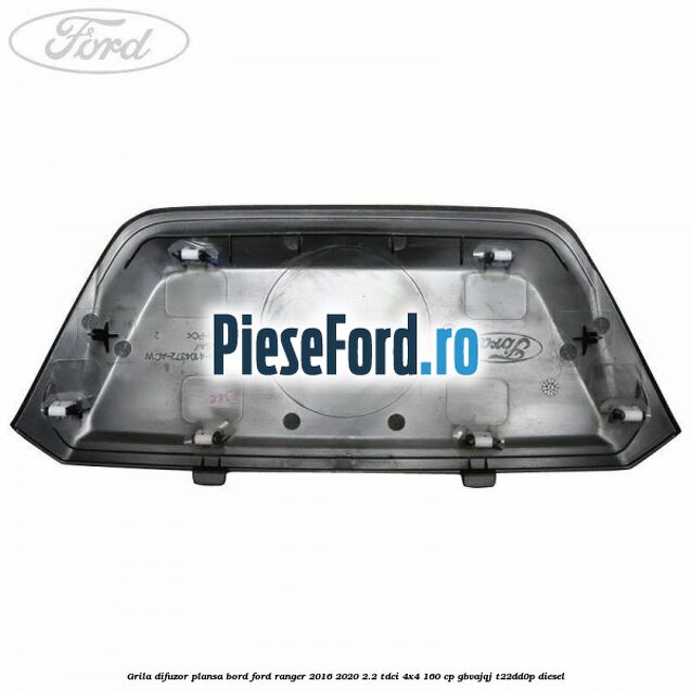 Grila difuzor plansa bord Ford Ranger 2016-2020 2.2 TDCi 4x4 160 cp GBVAJQJ, T22DD0P diesel