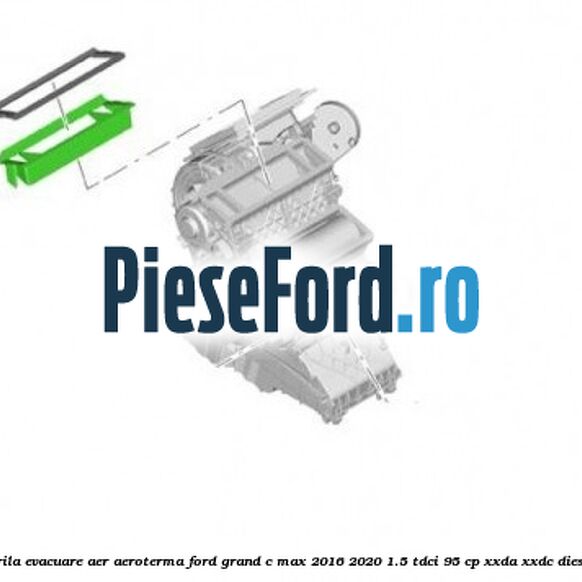 Grila evacuare aer aeroterma Ford Grand C-Max 2016-2020 1.5 TDCi 95 cp XXDA, XXDC diesel