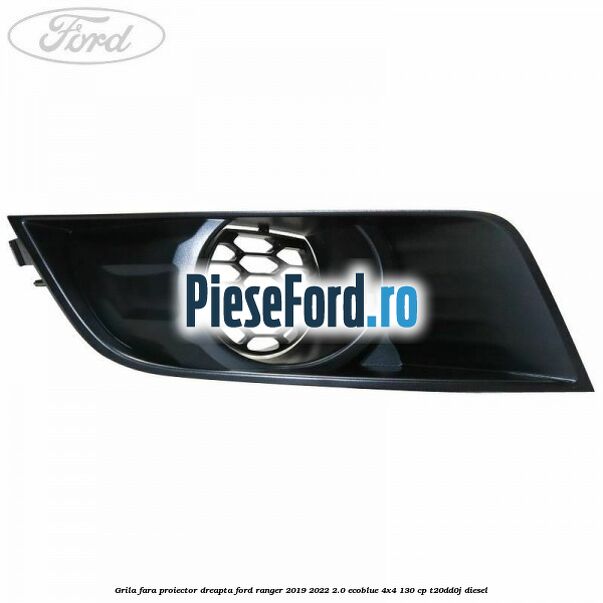 Grila fara proiector dreapta Ford Ranger 2019-2022 2.0 EcoBlue 4x4 130 cp T20DD0J diesel