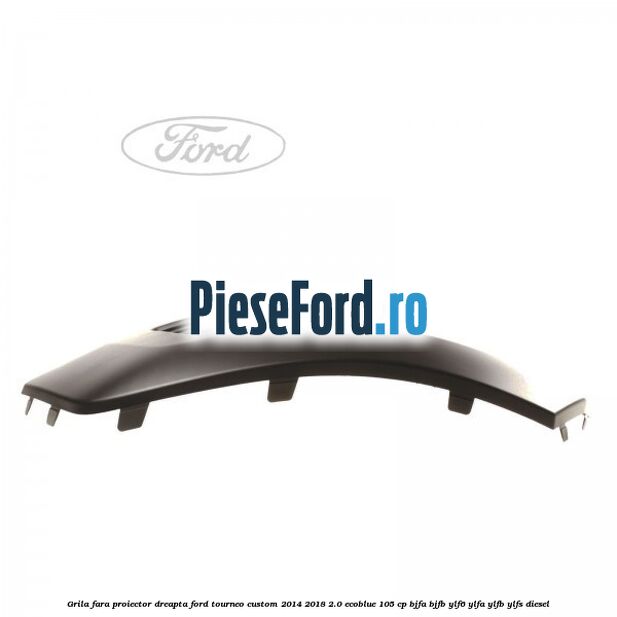 Grila fara proiector dreapta Ford Tourneo Custom 2014-2018 2.0 EcoBlue 105 cp Grila fara proiector dreapta Ford Tourneo Custom 2014-2018 2.0 EcoBlue 105 cp BJFA, BJFB, YLF6, YLFA, YLFB, YLFS diesel