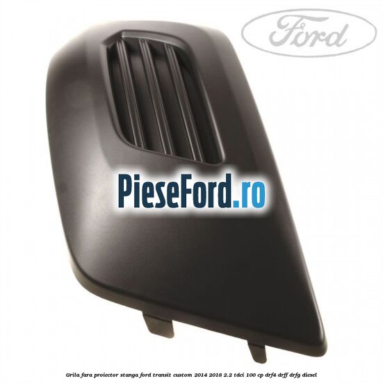Grila fara proiector stanga Ford Transit Custom 2014-2018 2.2 TDCi 100 cp Grila fara proiector stanga Ford Transit Custom 2014-2018 2.2 TDCi 100 cp DRF4, DRFF, DRFG diesel