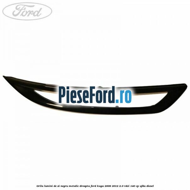 Grila lumini de zi negru metalic dreapta Ford Kuga 2008-2012 2.0 TDCI 140 cp UFDA diesel