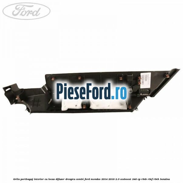 Grila portbagaj interior cu locas difuzor dreapta combi Ford Mondeo 2014-2018 2.0 EcoBoost 240 cp R9CB, R9CF, R9CH benzina