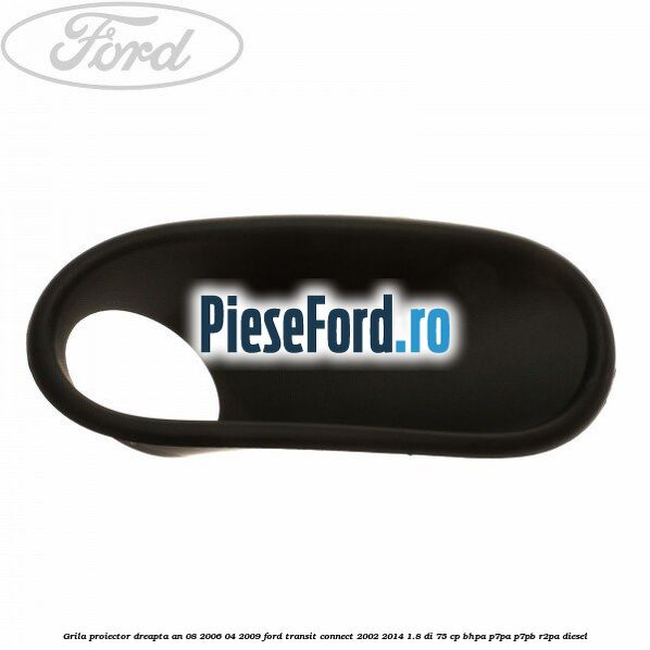 Grila proiector dreapta an 08/2006-04/2009 Ford Transit Connect 2002-2014 1.8 Di 75 cp BHPA, P7PA, P7PB, R2PA diesel
