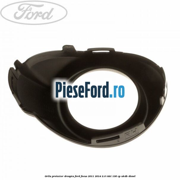 Grila proiector dreapta Ford Focus 2011-2014 2.0 TDCi 136 cp UKDB diesel