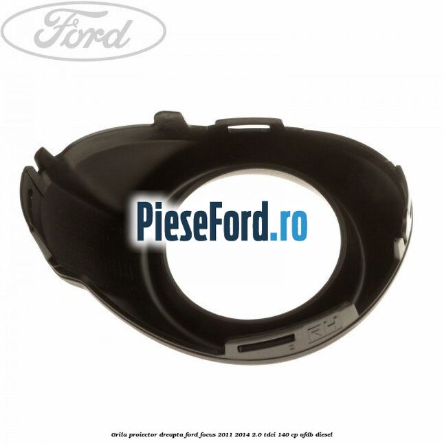 Grila proiector dreapta Ford Focus 2011-2014 2.0 TDCi 140 cp UFDB diesel