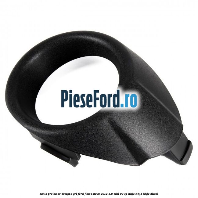 Grila proiector dreapta gri Ford Fiesta 2008-2012 1.6 TDCi 90 cp HHJC, HHJD, HHJE diesel