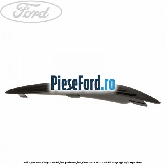 Grila proiector dreapta model fara proiector Ford Fiesta 2013-2017 1.5 TDCi 75 cp UGJC, XUJA, XUJB diesel