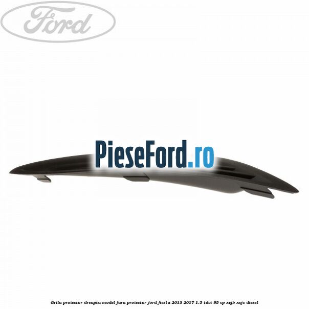 Grila proiector dreapta model fara proiector Ford Fiesta 2013-2017 1.5 TDCi 95 cp XVJB, XVJC diesel