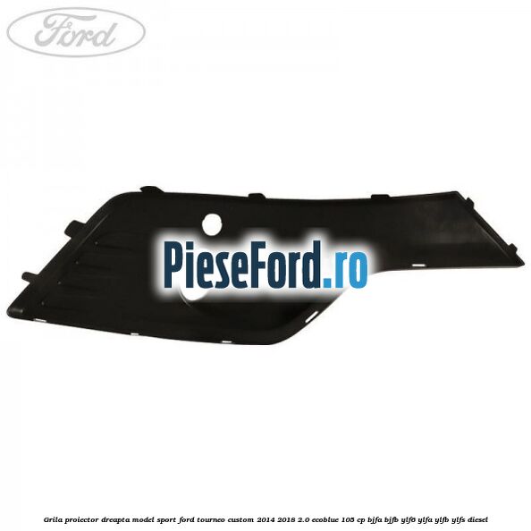 Grila proiector dreapta model sport Ford Tourneo Custom 2014-2018 2.0 EcoBlue 105 cp BJFA, BJFB, YLF6, YLFA, YLFB, YLFS diesel