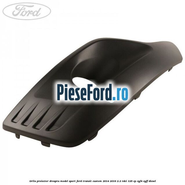 Grila proiector dreapta model sport Ford Transit Custom 2014-2018 2.2 TDCi 125 cp Grila proiector dreapta model sport Ford Transit Custom 2014-2018 2.2 TDCi 125 cp CYF4, CYFF diesel