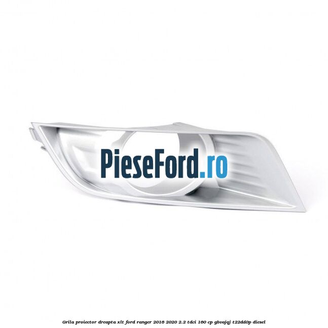 Grila proiector dreapta XLT Ford Ranger 2016-2020 2.2 TDCi 160 cp GBVAJQJ, T22DD0P diesel