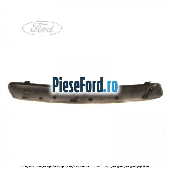 Grila proiector negru superior dreapta Ford Focus 2004-2007 1.6 TDCi 109 cp G8DA, G8DB, G8DD, G8DE, G8DF diesel